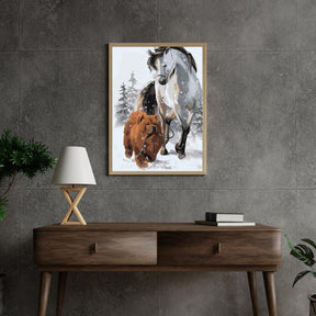 Diamond Painting - Hond met paard - SEOS®