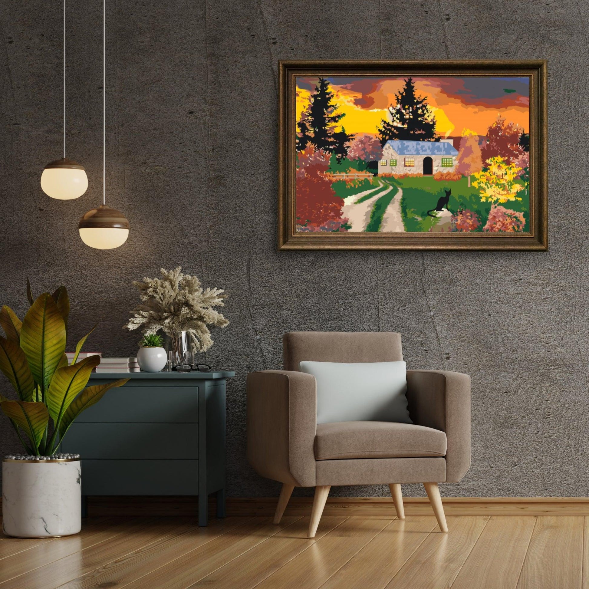 Diamond Painting - Huis in de natuur - SEOS Shop ®