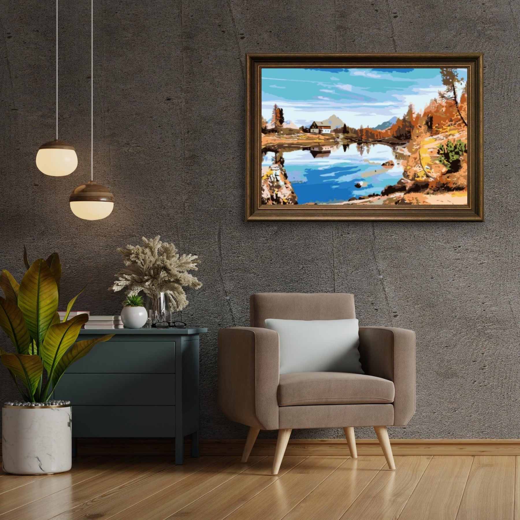 Diamond Painting - Huisje aan het meer - SEOS Shop ®
