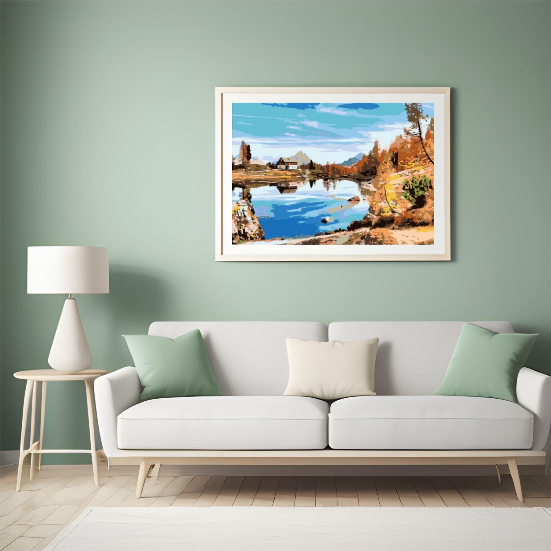 Diamond Painting - Huisje aan het meer - SEOS Shop ®