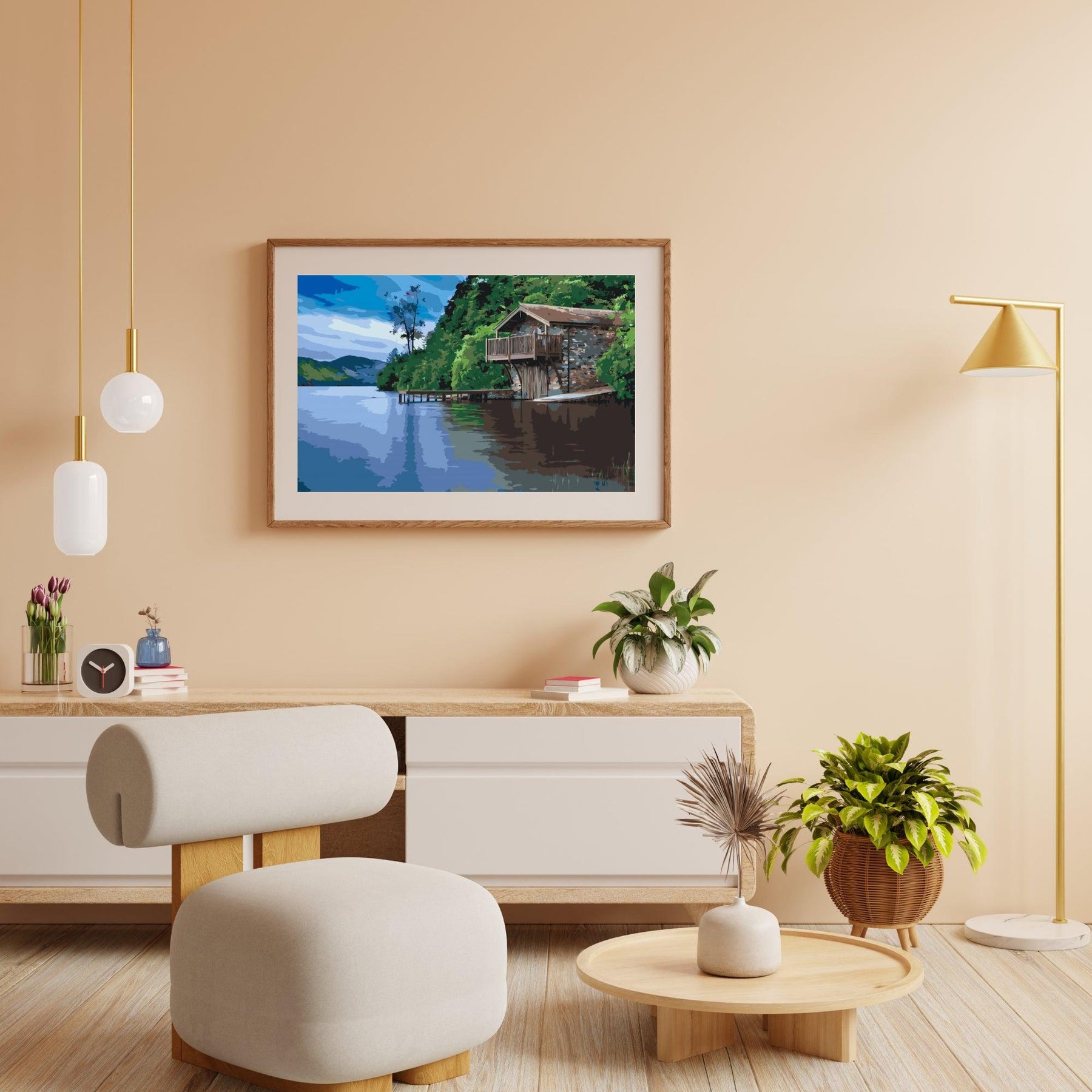 Diamond Painting - Huisje aan het meer - SEOS Shop ®