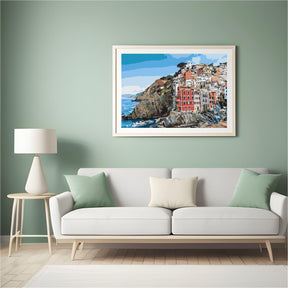 Diamond Painting - Huizen aan de kust - SEOS Shop ®