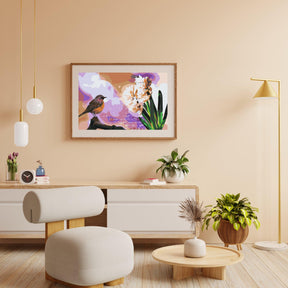 Diamond Painting - Hyacint en vogel - SEOS®
