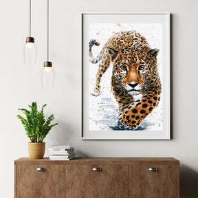 Diamond Painting - Jacht op luipaard - SEOS®