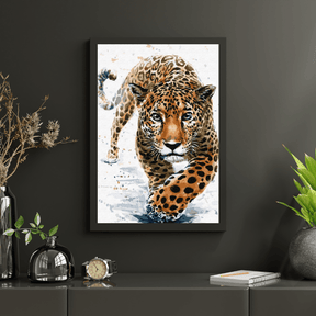 Diamond Painting - Jacht op luipaard - SEOS®