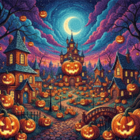 Diamond Painting - Jack-O'-Lantaarn Dorp