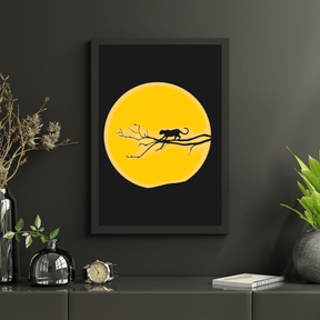 Diamond Painting - Jaguar onder een volle maan - SEOS®