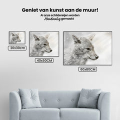 Diamond Painting - Jakhals in sneeuwstorm
