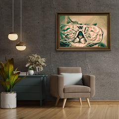 Diamond Painting - Kat met bril - SEOS®