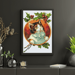 Diamond Painting - Kat onder de wijnstok - SEOS®