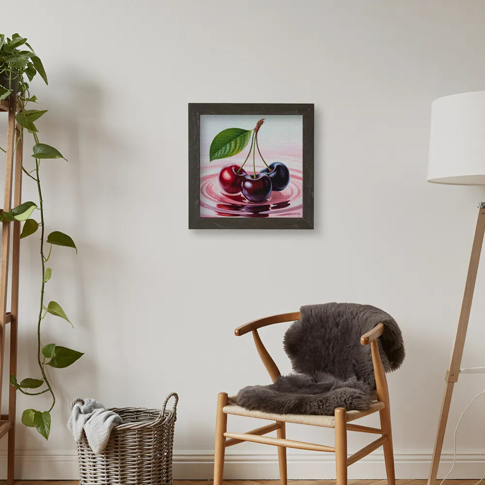 Mini Diamond Painting - Kersen drijven
