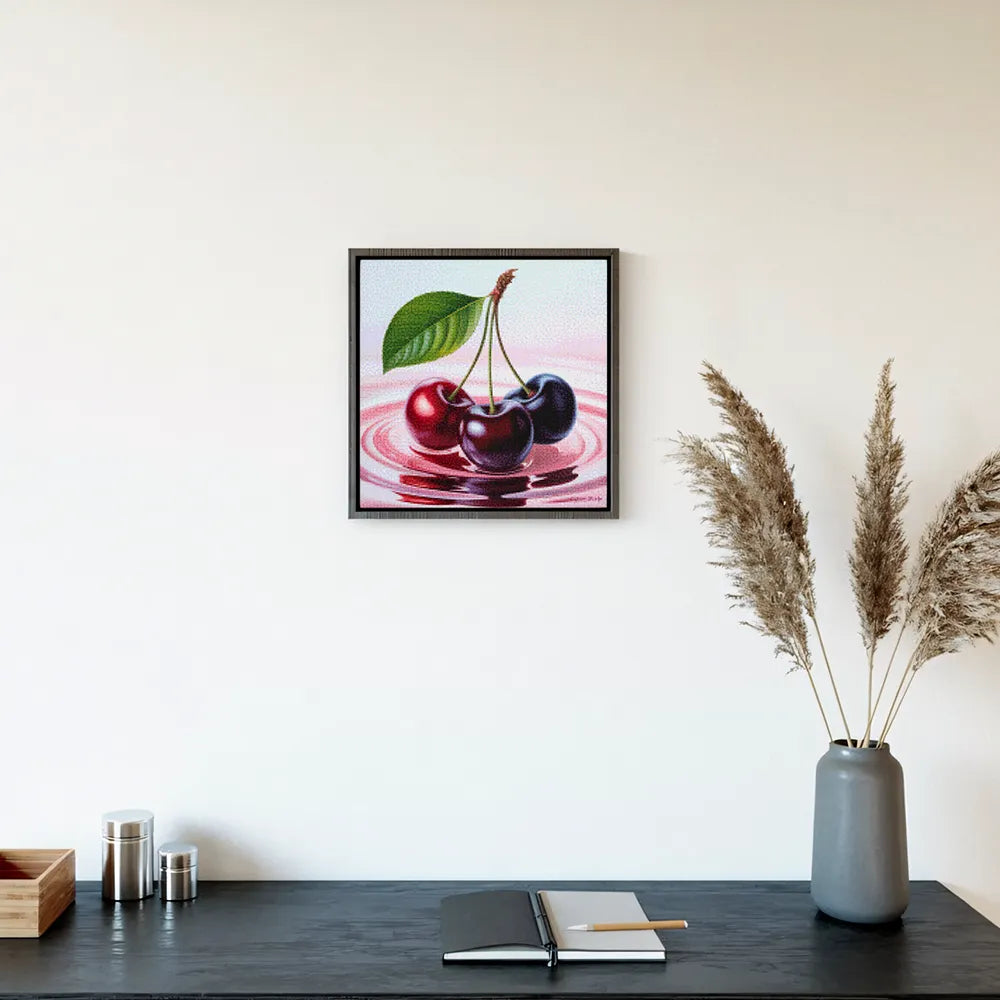 Mini Diamond Painting - Kersen drijven