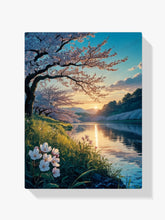 Diamond Painting - Kersenbloesems bij schemering