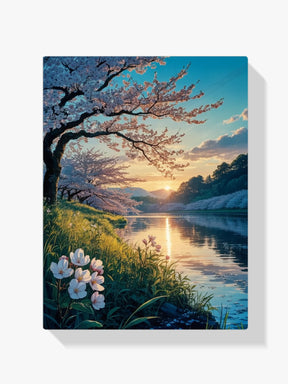 Diamond Painting - Kersenbloesems bij schemering