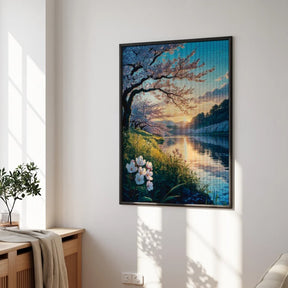Diamond Painting - Kersenbloesems bij schemering