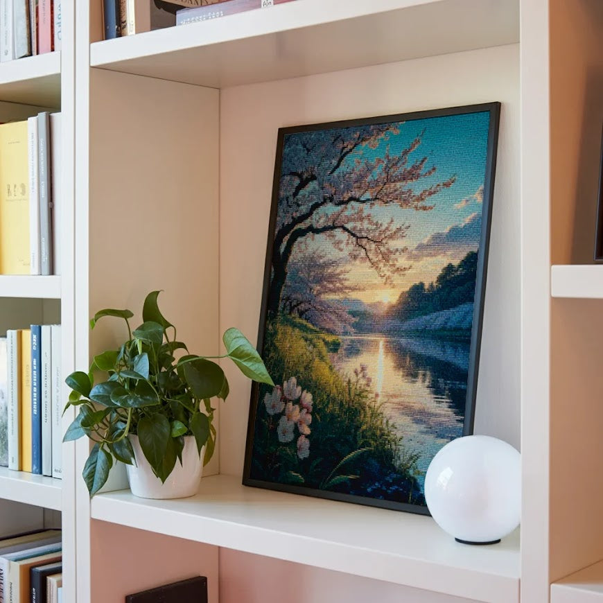 Diamond Painting - Kersenbloesems bij schemering