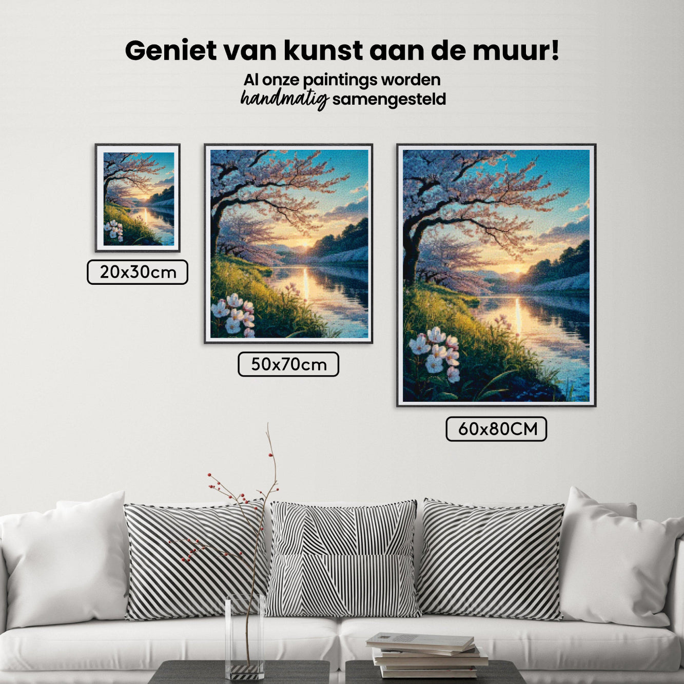 Diamond Painting - Kersenbloesems bij schemering