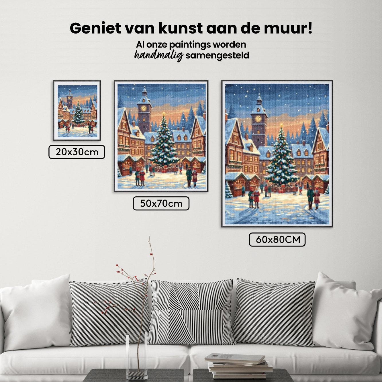 Diamond Painting - Kerstavond op het Oude Stadsplein