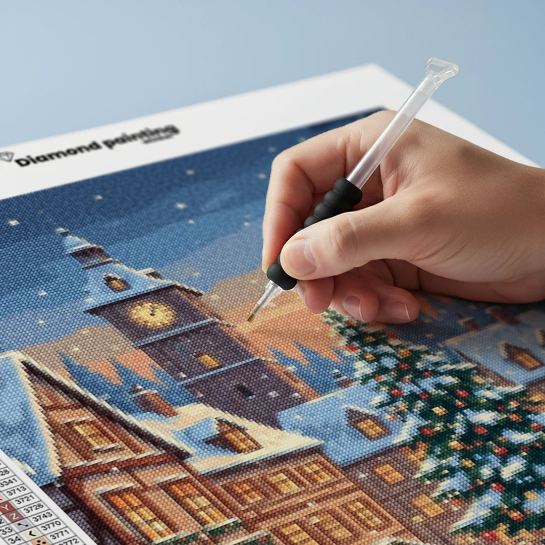 Diamond Painting - Kerstavond op het Oude Stadsplein