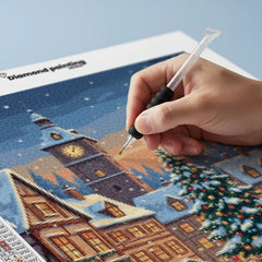 Diamond Painting - Kerstavond op het Oude Stadsplein