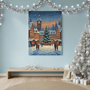 Diamond Painting - Kerstavond op het Oude Stadsplein