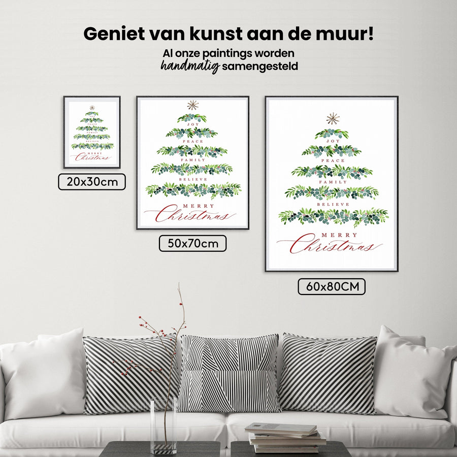 Diamond Painting - Kerstboom van wensen