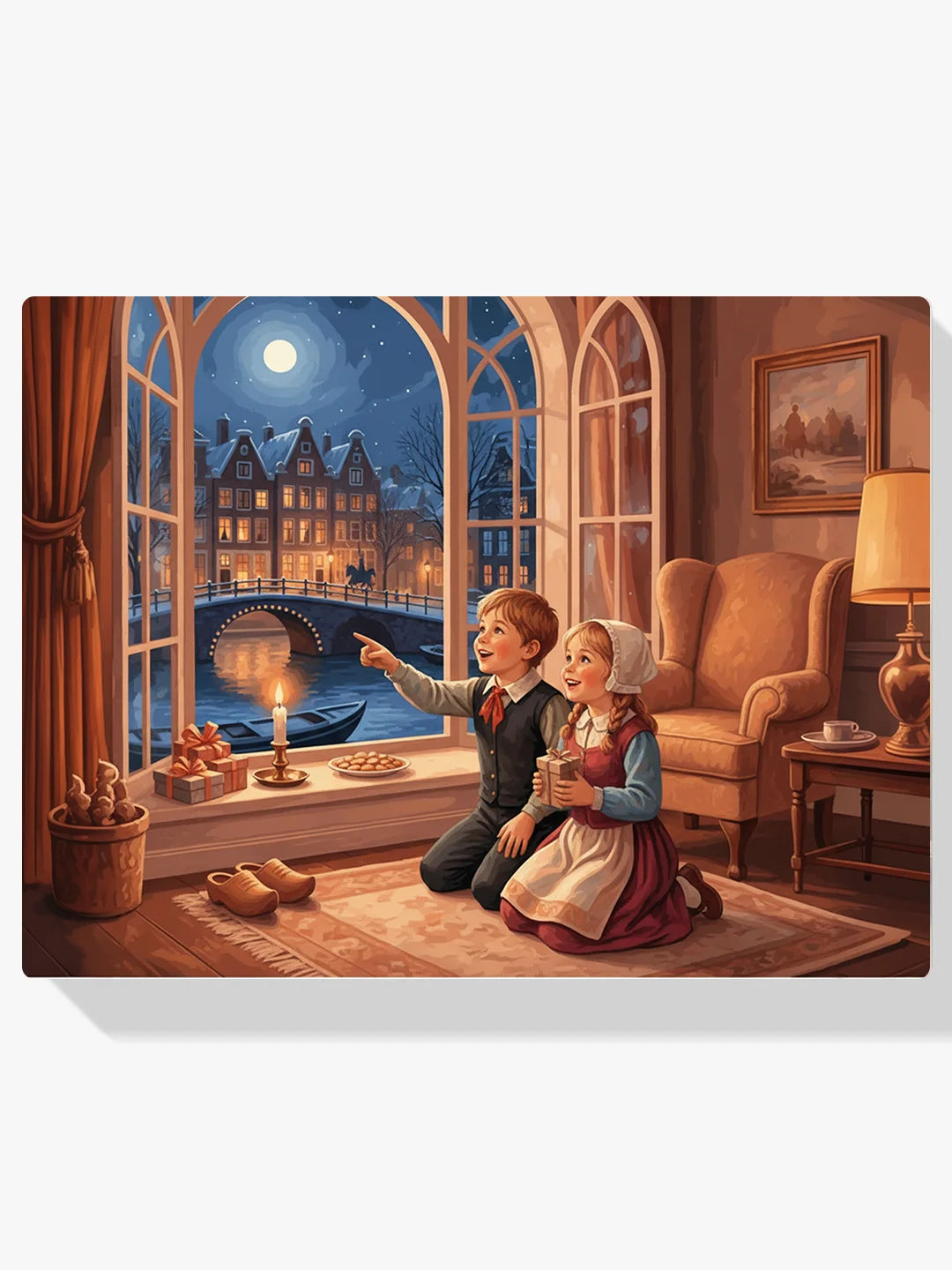 Diamond Painting - Kinderen bij het raam