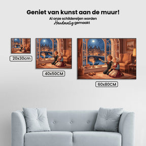 Diamond Painting - Kinderen bij het raam