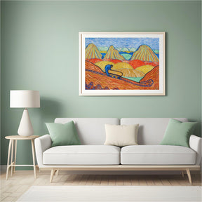 Diamond Painting - Klei werker met een gele kar - SEOS Shop ®