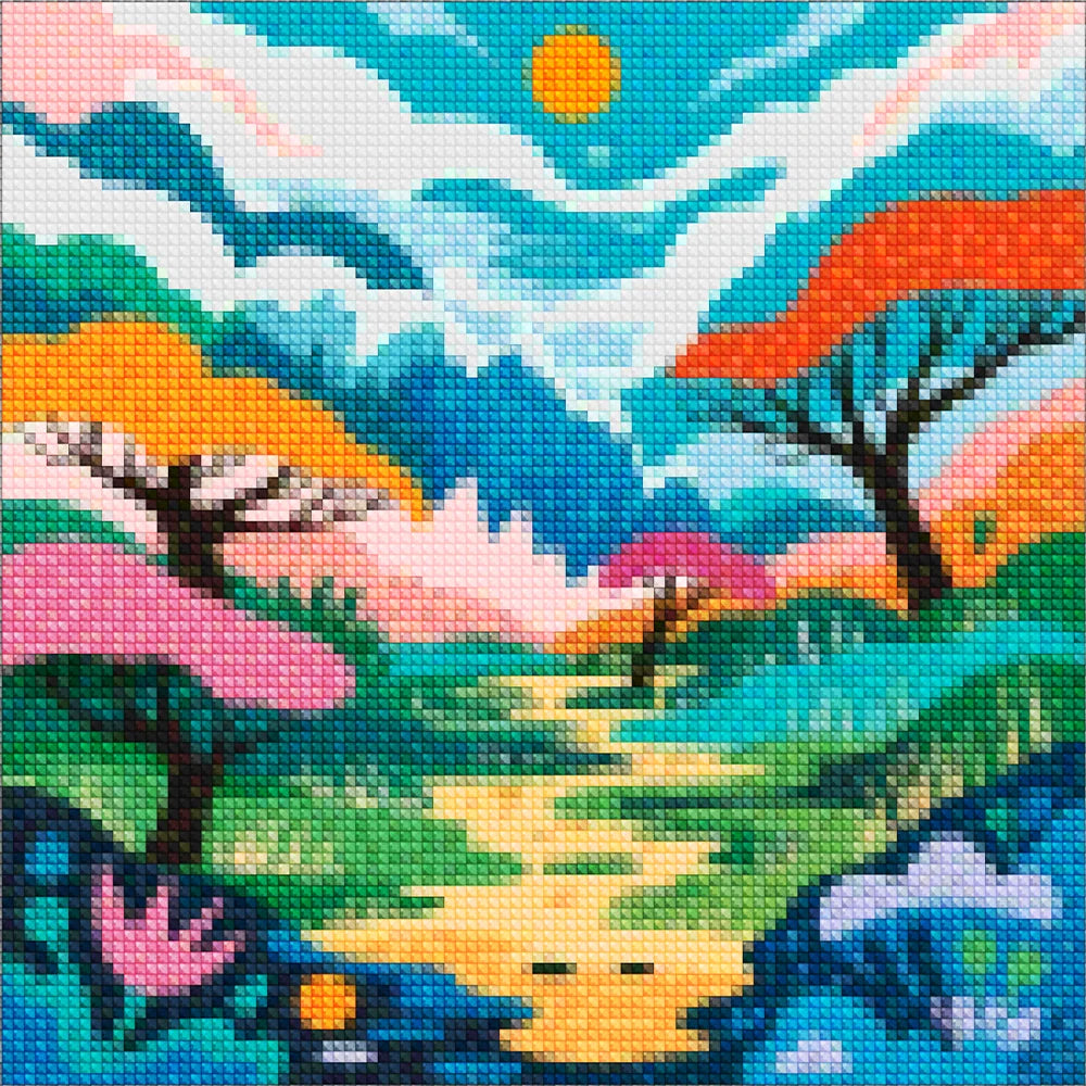 Mini Diamond Painting - Klein struikgewas