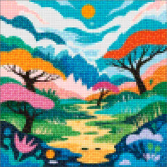 Mini Diamond Painting - Klein struikgewas