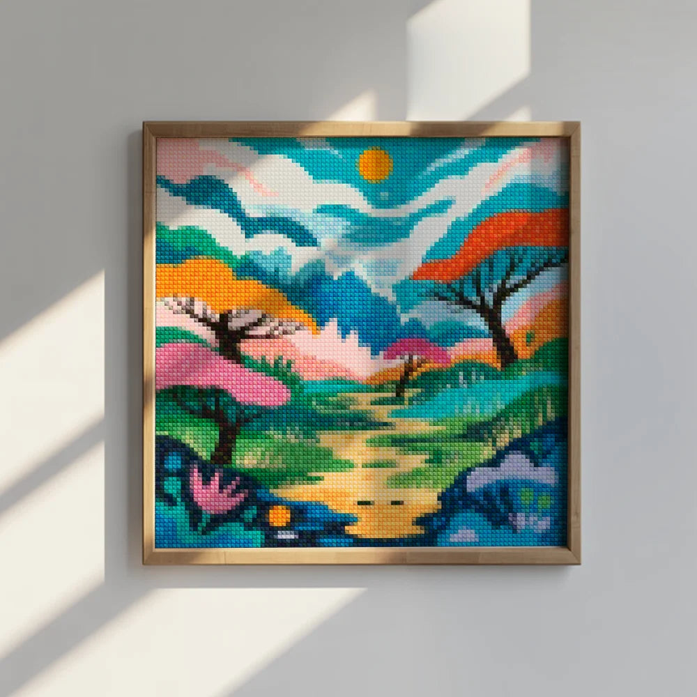 Mini Diamond Painting - Klein struikgewas