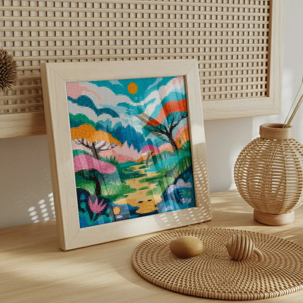 Mini Diamond Painting - Klein struikgewas