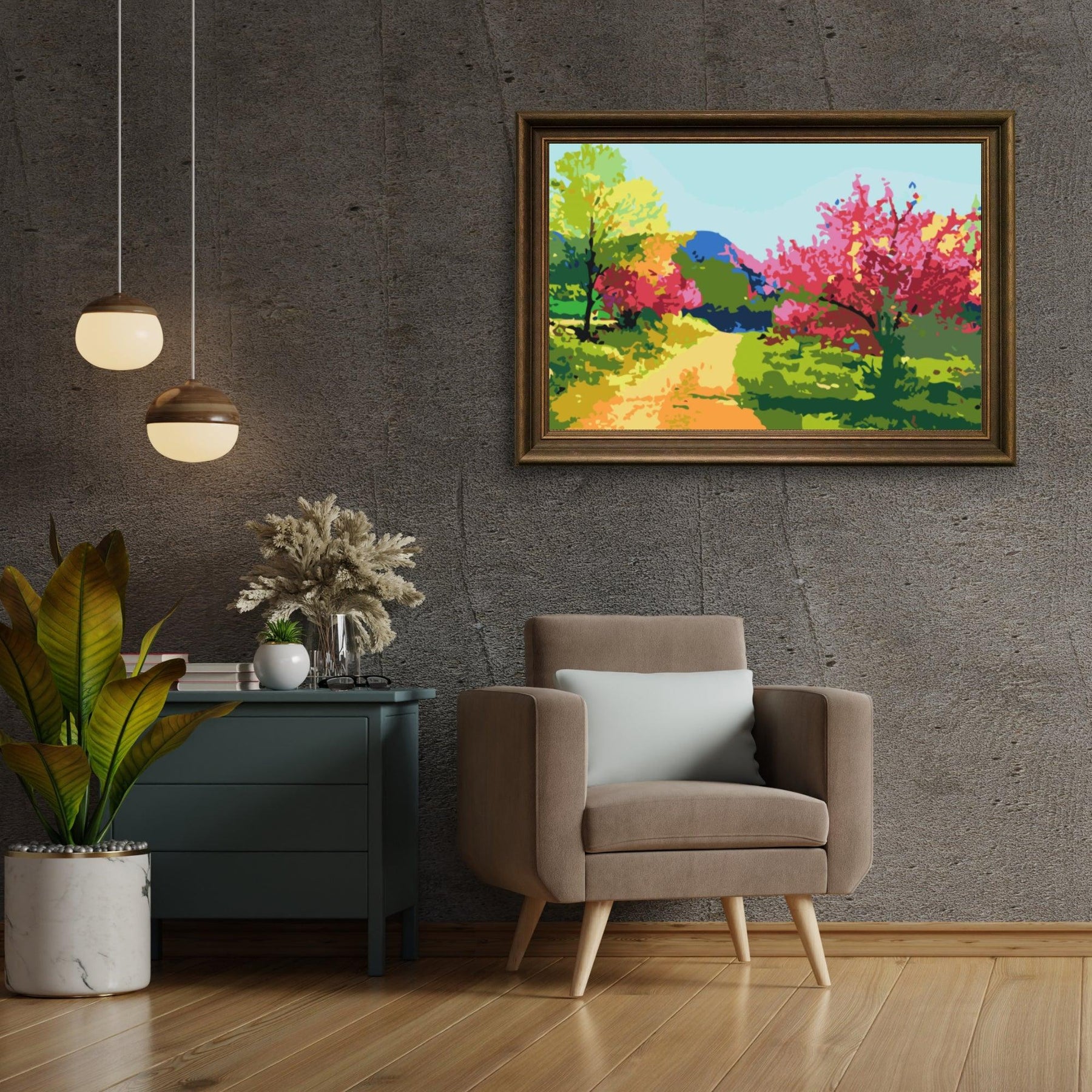 Diamond Painting - Kleurrijk landschap - SEOS Shop ®