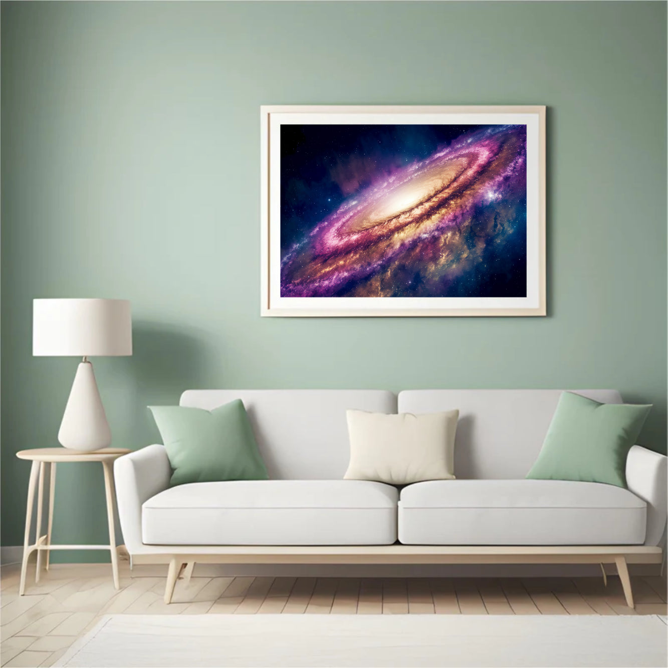 Diamond Painting - Kleurrijk sterrenstelsel met sterren en kometen