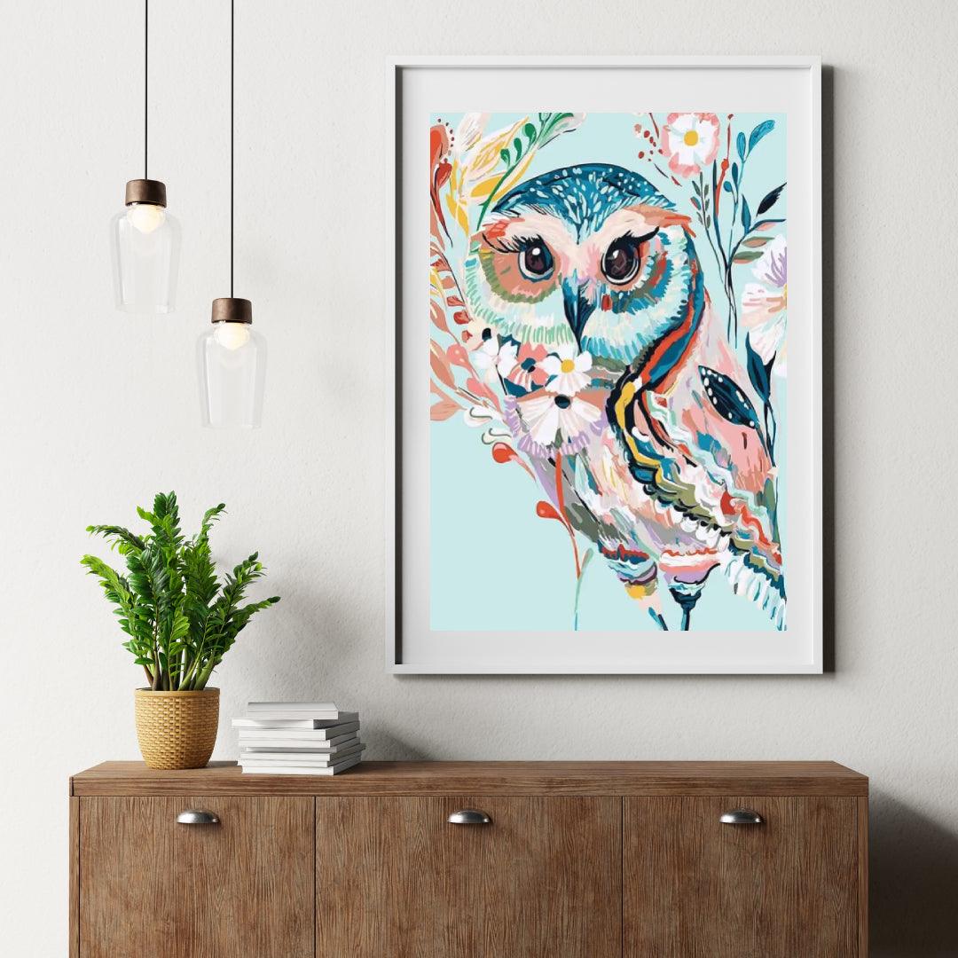 Diamond Painting - Kleurrijke Uil - SEOS®