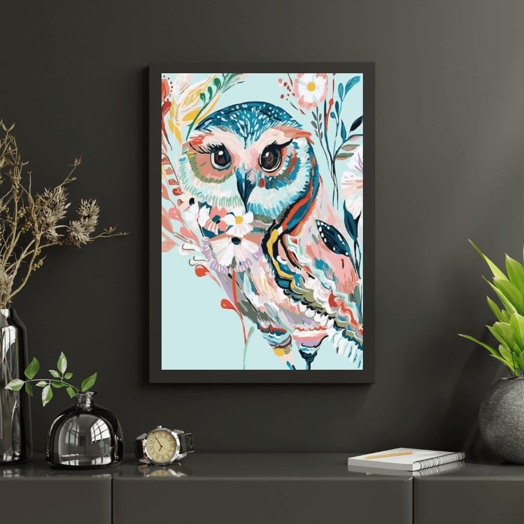 Diamond Painting - Kleurrijke Uil - SEOS®