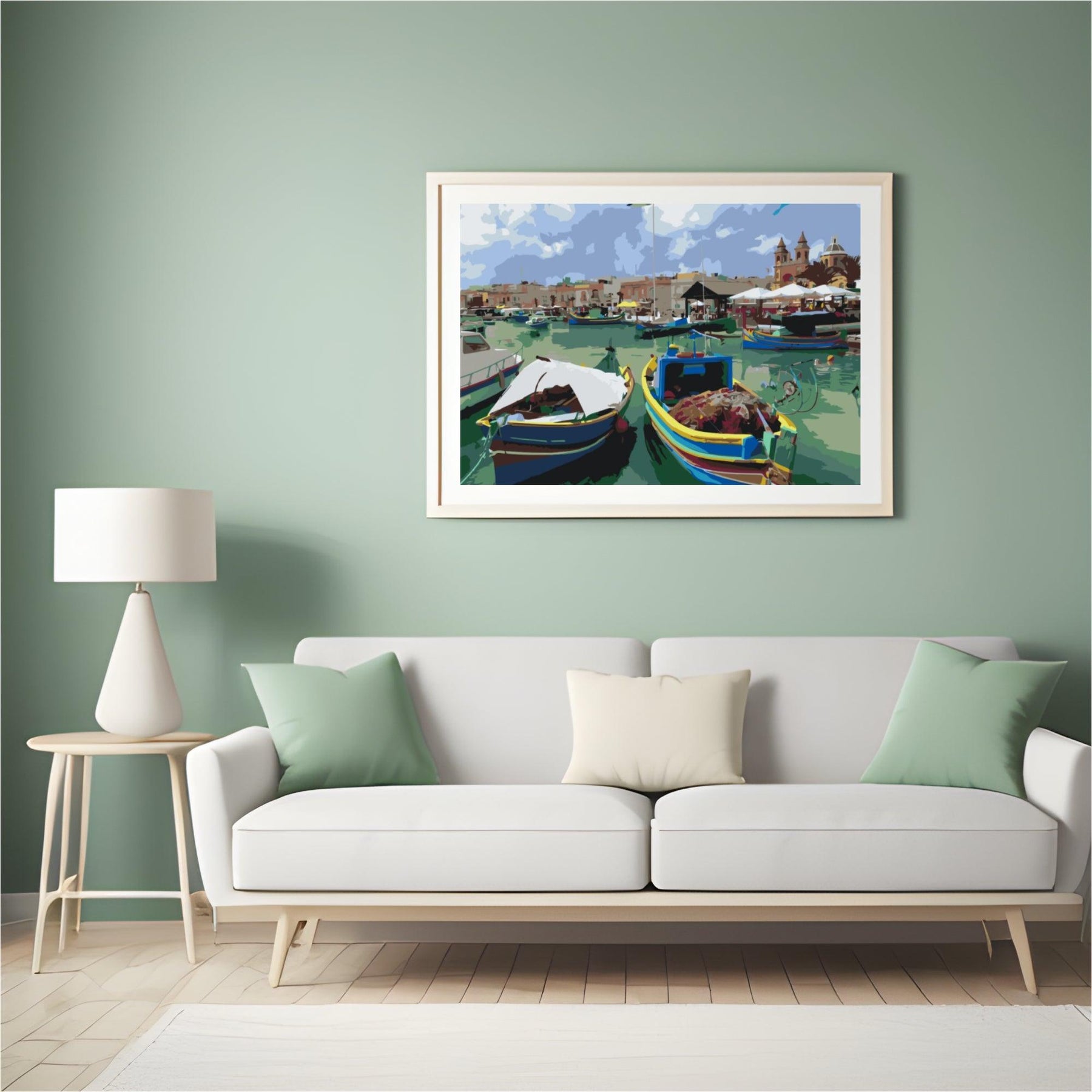 Diamond Painting - Kleurrijke vissersboten - SEOS Shop ®