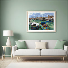 Diamond Painting - Kleurrijke vissersboten - SEOS Shop ®