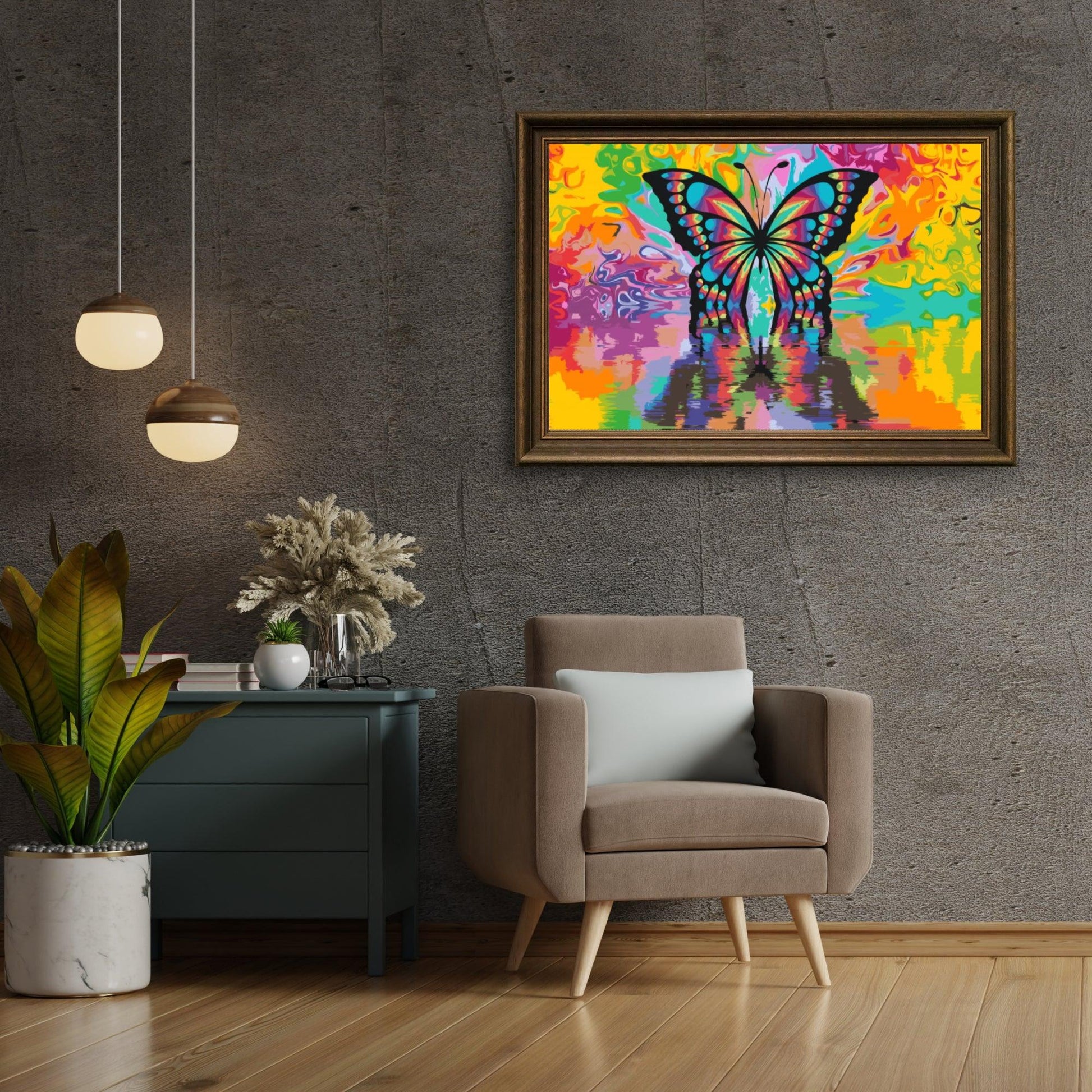 Diamond Painting - Kleurrijke vlinder - SEOS®