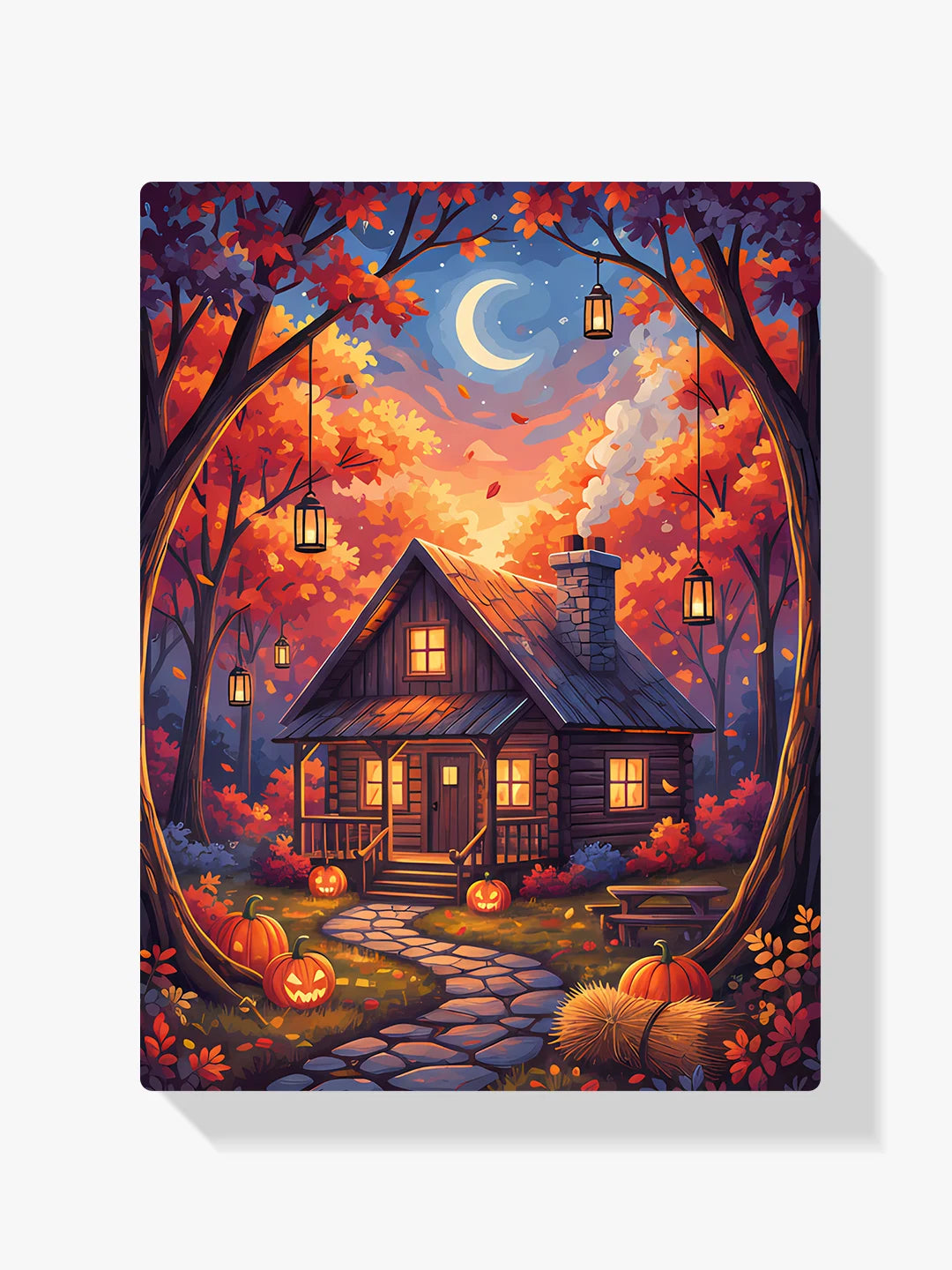 Diamond Painting - Knus huisje in het bos