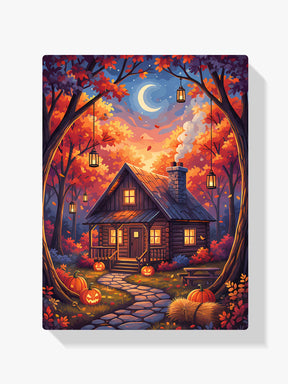 Diamond Painting - Knus huisje in het bos