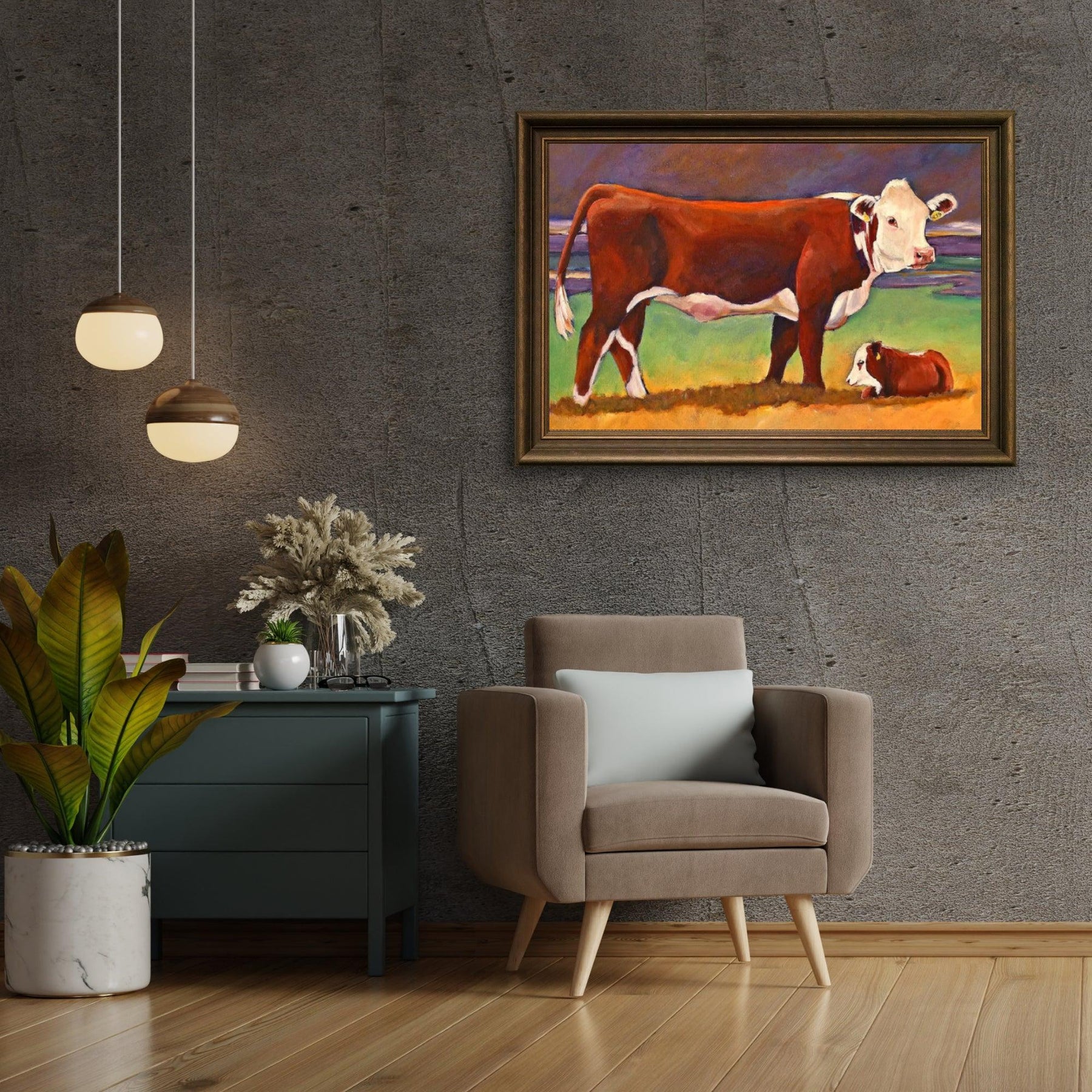 Diamond Painting Koe en Kalf