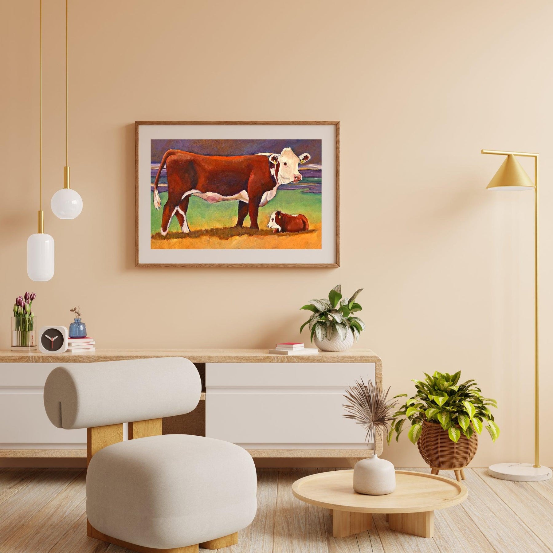 Diamond Painting Koe en Kalf