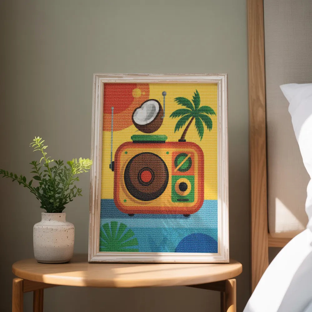 Diamond Painting - Kokosnoot radio