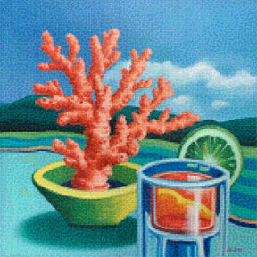Mini Diamond Painting - Koraal slokje