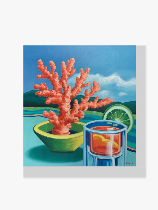 Mini Diamond Painting - Koraal slokje