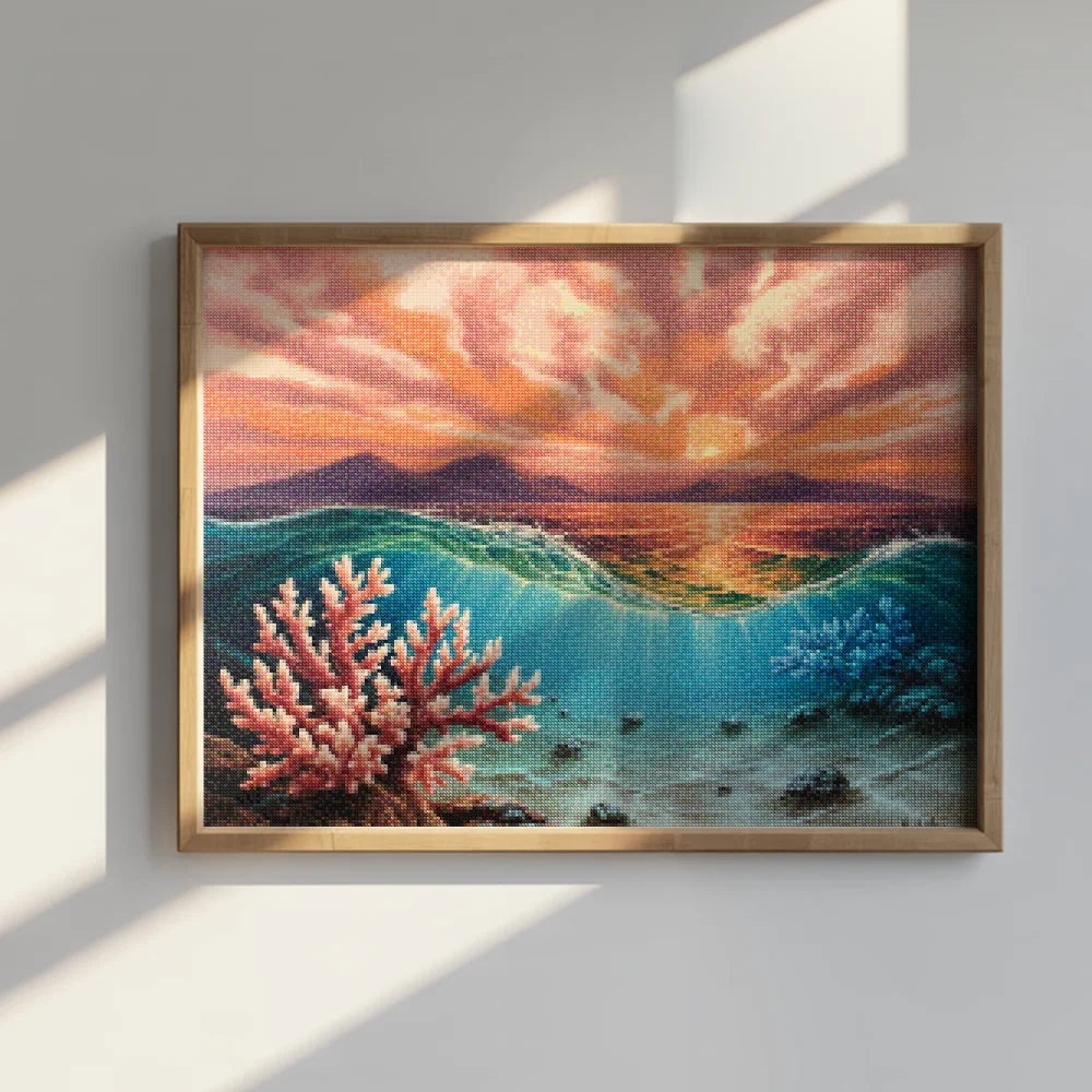 Diamond Painting - Koraal zonsondergang
