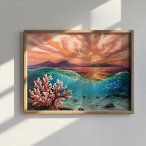 Diamond Painting - Koraal zonsondergang