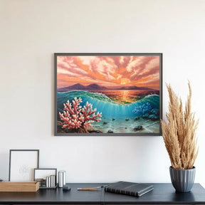 Diamond Painting - Koraal zonsondergang